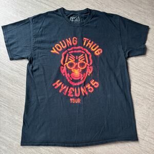 Young Thug “Hitunes” Tour T-Shirt Official Mens L Black Crewneck Tee Pullover